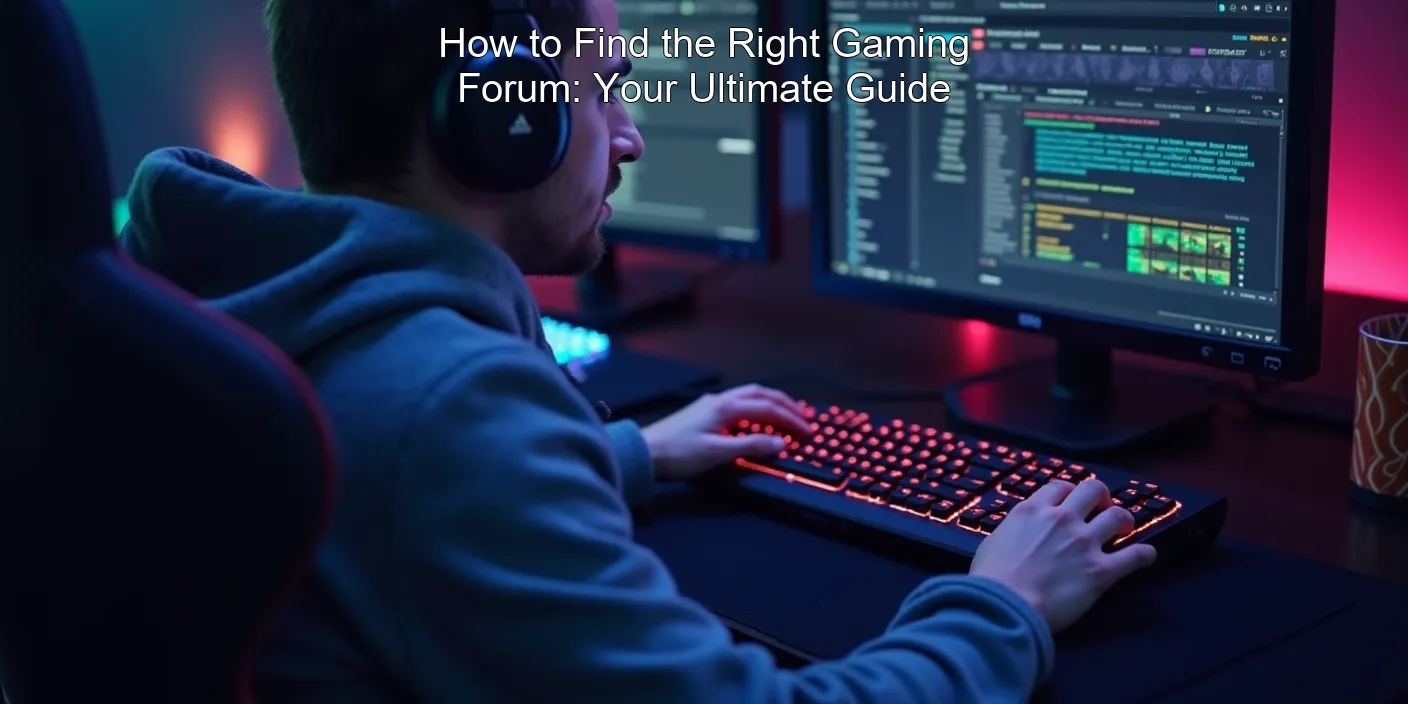 How to Find the Right Gaming Forum: Your Ultimate Guide
