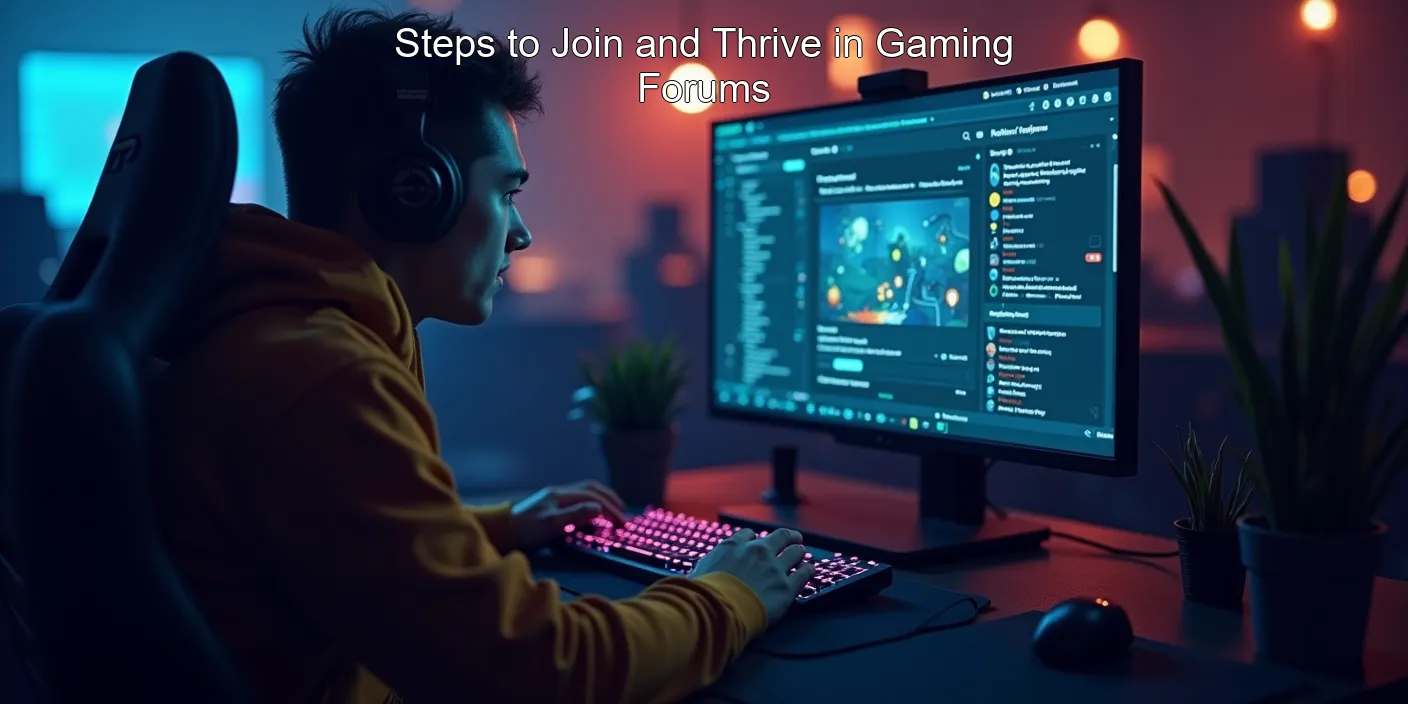 Steps to Join and Thrive in Gaming Forums