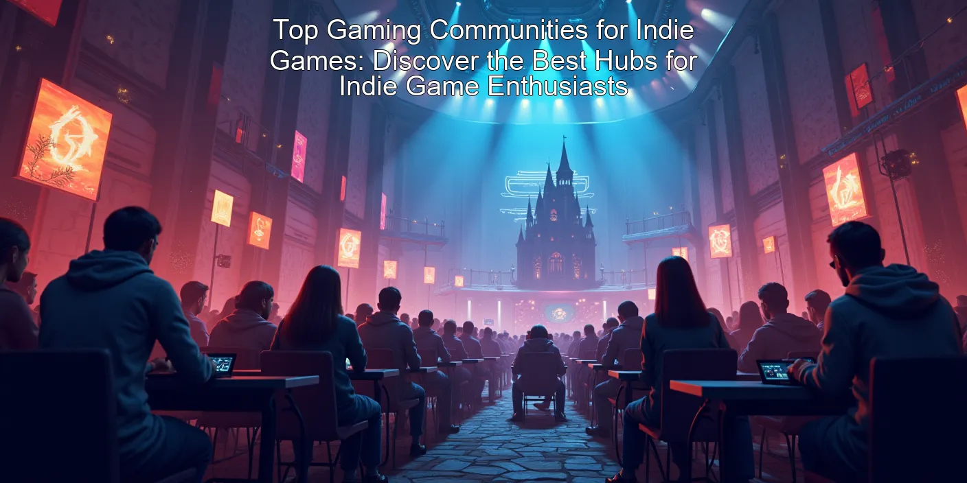 Top Gaming Communities for Indie Games: Discover the Best Hubs for Indie Game Enthusiasts